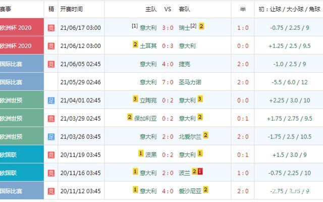 意大利欧洲杯战绩图,意大利欧洲杯战绩图片