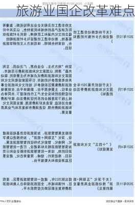 旅游业国企改革难点