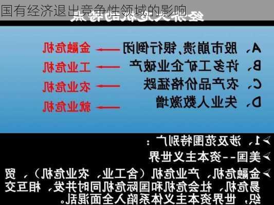 国有经济退出竞争性领域的影响