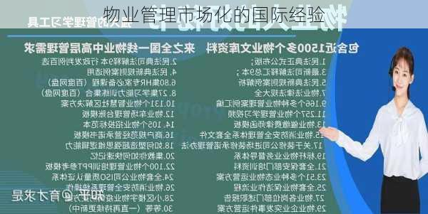 物业管理市场化的国际经验