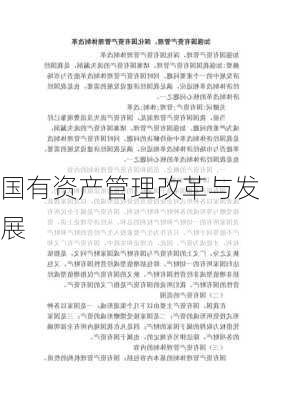 国有资产管理改革与发展