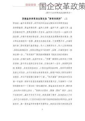 国企改革政策