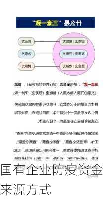 国有企业防疫资金来源方式