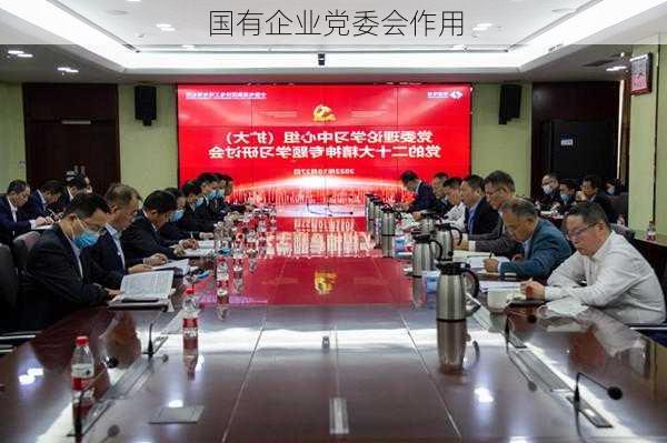 国有企业党委会作用