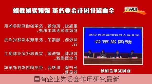 国有企业党委会作用研究最新