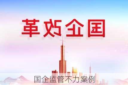 国企监管不力案例