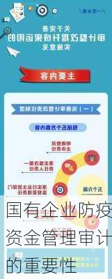 国有企业防疫资金管理审计的重要性