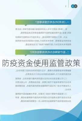 防疫资金使用监管政策