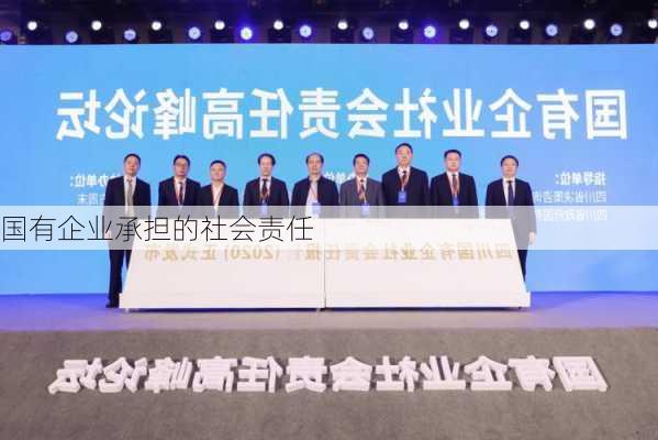 国有企业承担的社会责任