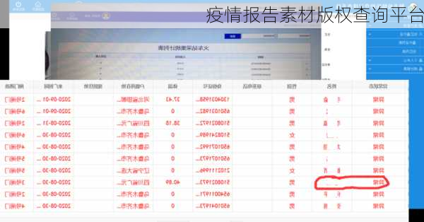 疫情报告素材版权查询平台