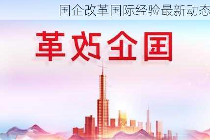 国企改革国际经验最新动态
