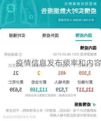 疫情信息发布频率和内容