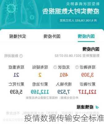 疫情数据传输安全标准