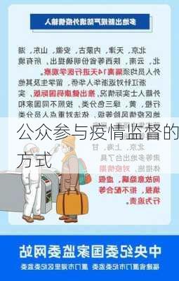 公众参与疫情监督的方式