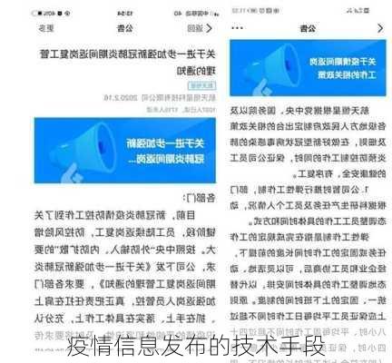 疫情信息发布的技术手段