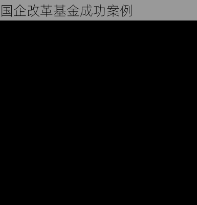 国企改革基金成功案例
