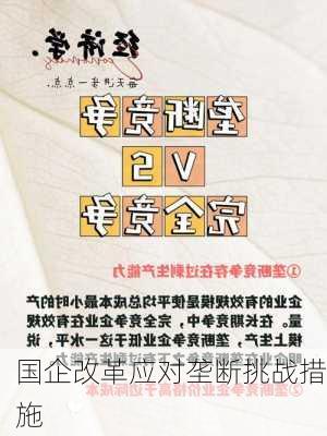 国企改革应对垄断挑战措施