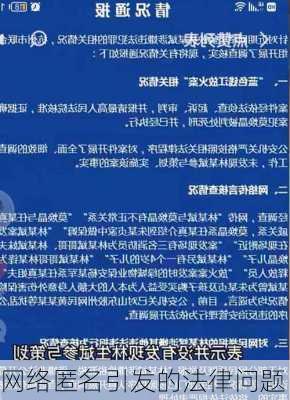 网络匿名引发的法律问题