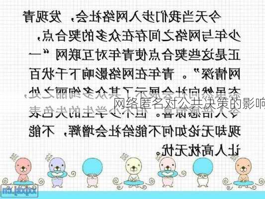 网络匿名对公共决策的影响