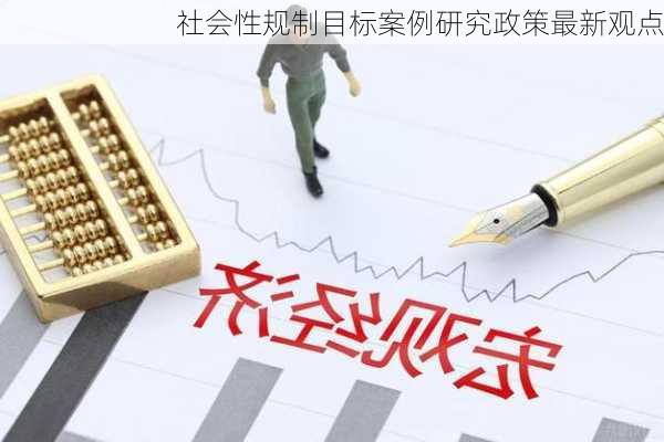 社会性规制目标案例研究政策最新观点