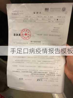 手足口病疫情报告模板