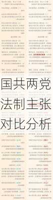 国共两党法制主张对比分析