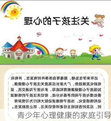 青少年心理健康的家庭引导