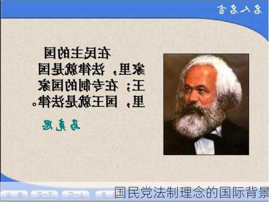 国民党法制理念的国际背景