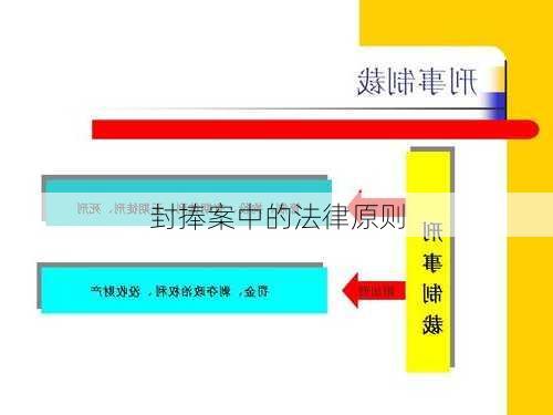 封捧案中的法律原则