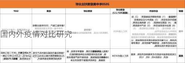 国内外疫情对比研究