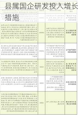 县属国企研发投入增长措施