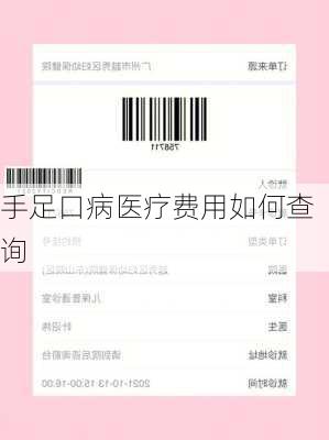 手足口病医疗费用如何查询