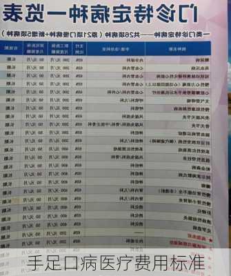 手足口病医疗费用标准