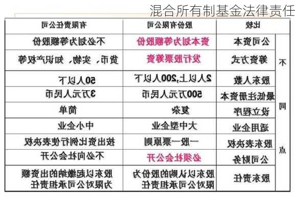 混合所有制基金法律责任