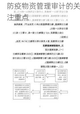 防疫物资管理审计的关注重点