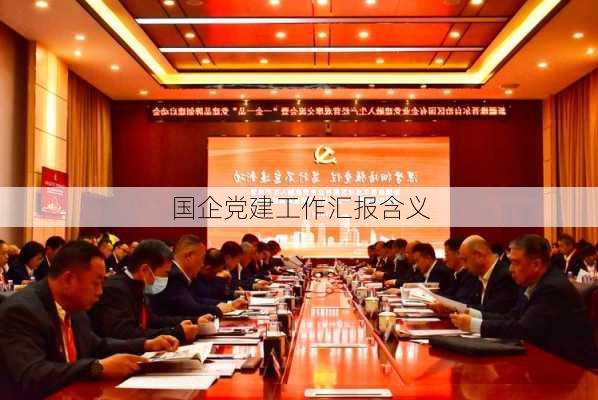 国企党建工作汇报含义