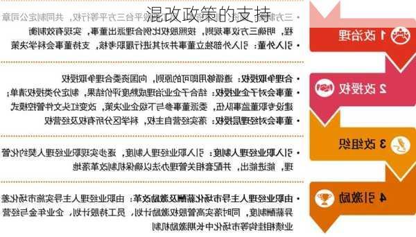 混改政策的支持