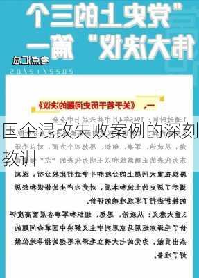 国企混改失败案例的深刻教训