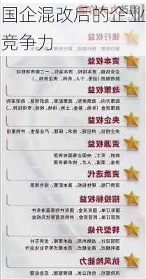 国企混改后的企业竞争力