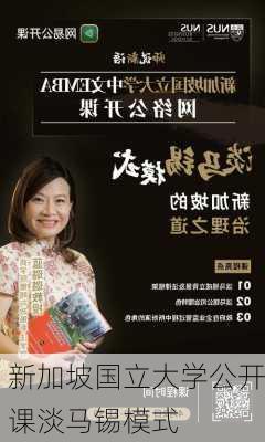 新加坡国立大学公开课淡马锡模式