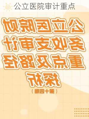 公立医院审计重点