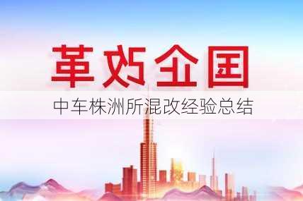 中车株洲所混改经验总结