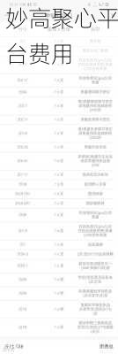 妙高聚心平台费用