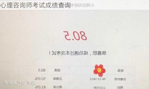 心理咨询师考试成绩查询