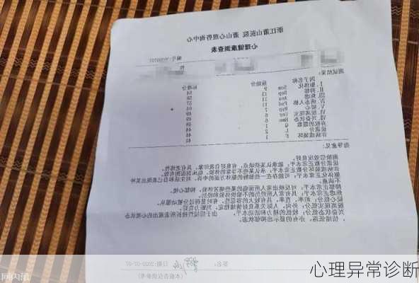 心理异常诊断