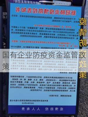 国有企业防疫资金监管政策