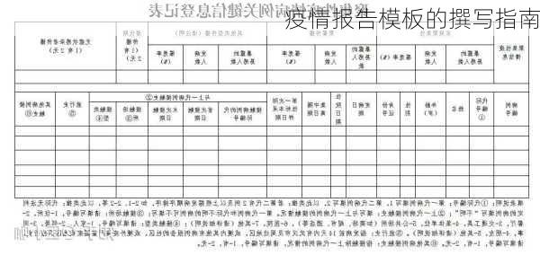 疫情报告模板的撰写指南