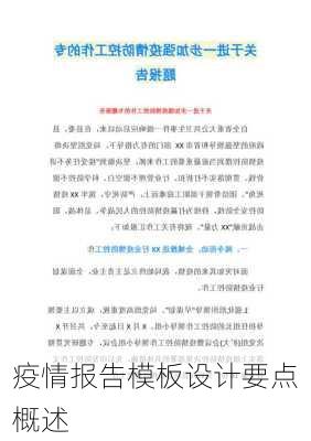疫情报告模板设计要点概述