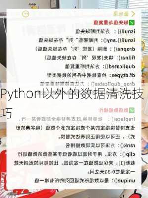 Python以外的数据清洗技巧