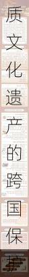 如何加强非物质文化遗产的跨国保护